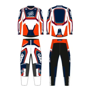 Conjunto ASW Image Enduro Hades 27 Preto/ Vermelho/Cinza
